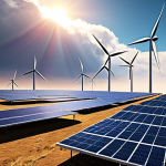 **

> A modern, technologically advanced electrical grid (smart grid) with visible sensors, communication networks, and data analytics displays.  Showcase the integration of renewable energy sources (solar panels, wind turbines) into the grid. Emphasize the concept of improved efficiency and reduced energy loss.

**