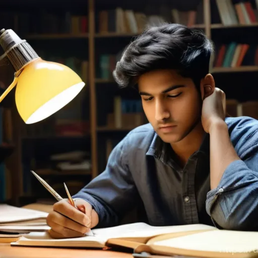 전자기술사 필기 학습 자료 다운로드 - **Prompt 1: Overwhelmed Engineering Student**
    A young South Asian male student, appearing in his...