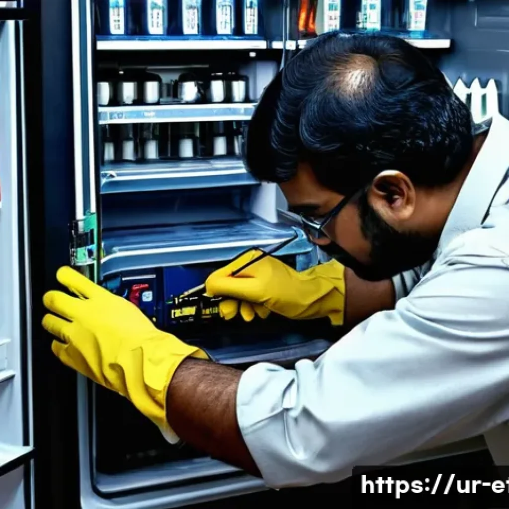전자기술사와 전자기기 고장 진단 사례 - A detailed workshop scene showing a skilled Pakistani electronics technician diagnosing a malfunctio...